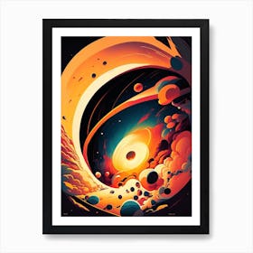 Big Bang Comic Space Space Art Print