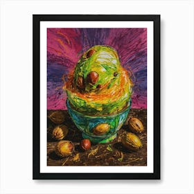 Ice Cream Bowl Art Print