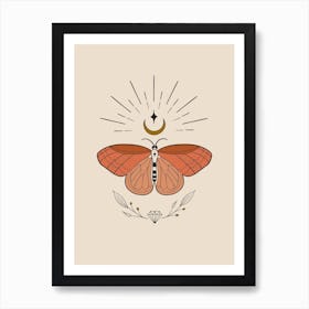 Night Butterfly Art Print