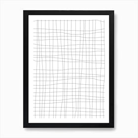 Grid White Art Print