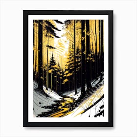 Snowy Forest 7 Art Print