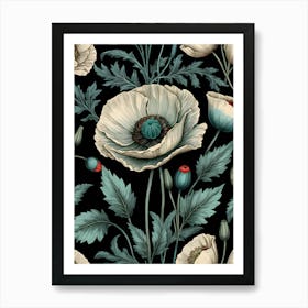 Poppy Wallpaper Art Print