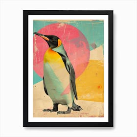 Kitsch Penguin Collage 3 Art Print