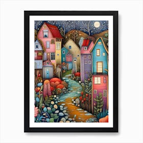 Russian Folk Art Art Print