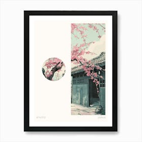 Kyoto Japan 1 Cut Out Travel Poster Art Print
