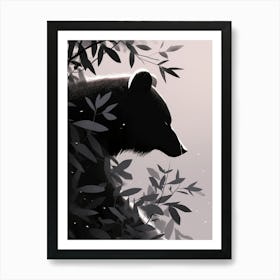 Bear in the Shadow of the Forest Art Print