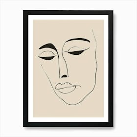 Face Of A Woman 83 Art Print