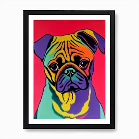 Pug Andy Warhol Style Dog Art Print