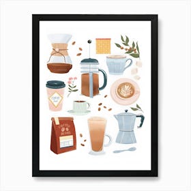 Coffee Gift Kitchen And Dinning Art Print