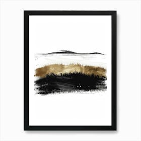 Landscape In Black And White Art Print