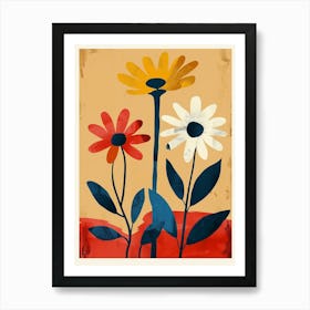 Namaqualand Daisy Groovy 11 Art Print