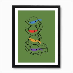 Turtles Baby  Art Print