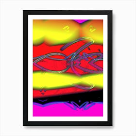 Psychedelic Abstract 3 Art Print