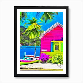 Providencia Island Colombia Pop Art Photography Tropical Destination Art Print