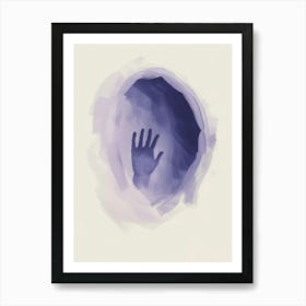 Hand In A Cave Art Print