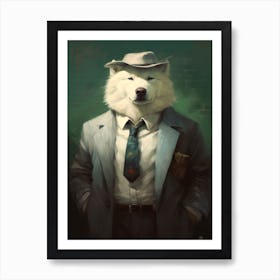 Gangster Dog Samoyed 2 Art Print