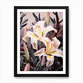 Lily 2 Flower Painting Art Print