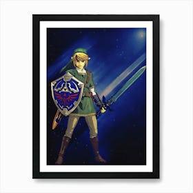 Light Of Heroes ― Legend Of Zelda Twilight Princess Link Figma Art Print