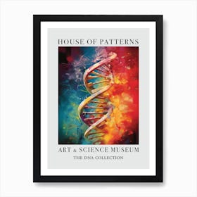 Dna Art Abstract Painting 1 House Of Patterns Art Print