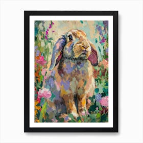 Flemish Giant Rabbit Painting 1 Art Print