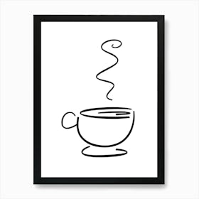 Coffee Cup Vector Illustration Poster