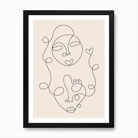 Immortal Love Line Art Print