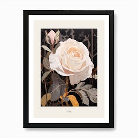 Flower Illustration Rose 3 Poster Art Print