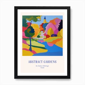 Colourful Gardens Kew Gardens Hillsborough Canada 3 Blue Poster Art Print