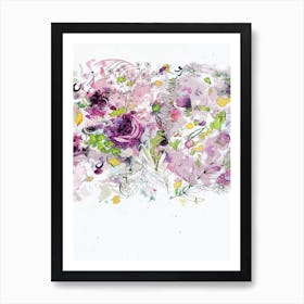 Abstract Floral Art 1 Art Print