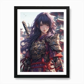 Samurai Girl 3 Art Print