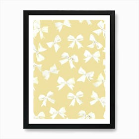 Sunshine Coquette Bows 2 Pattern Art Print