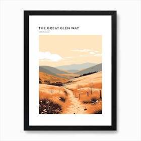 The Great Glen Way Scotland 6 Hiking Trail Landscape Poster Art Print