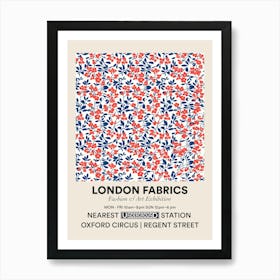 Poster Floral Dream London Fabrics Floral Pattern 5 Art Print