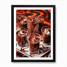 Chocolate Mousse Painting 1 Art Print