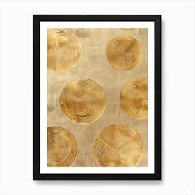 Gold Circles 5 Poster