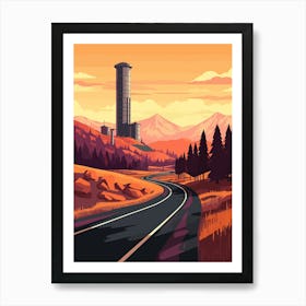 Road In The Mountains Art Print