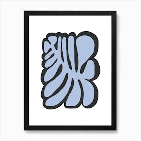 Bold Floral Blue Art Print