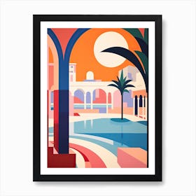 Bondi Beach, Australia, Bold Outlines 2 Art Print