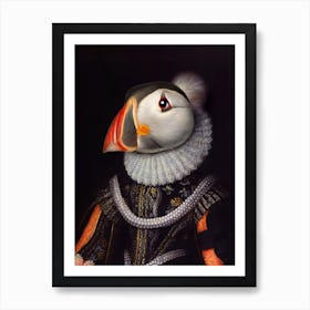 Lady Lux The Puffin Pet Portraits Art Print