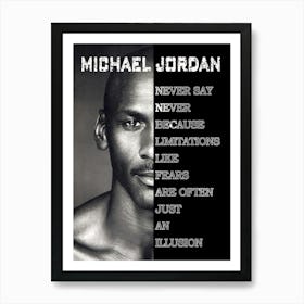 Michael Jordan Quotes Art Print