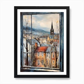 Winter Cityscape Edinburgh Scotland 3 Art Print