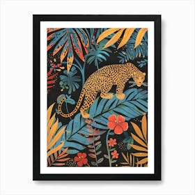 Leopard In The Jungle 45 Art Print