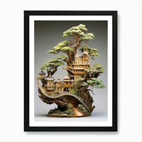 Bonsai Tree Japanese Style 5 Art Print