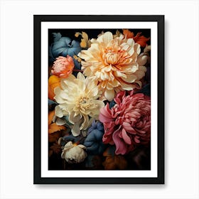 Dahlias Art Print