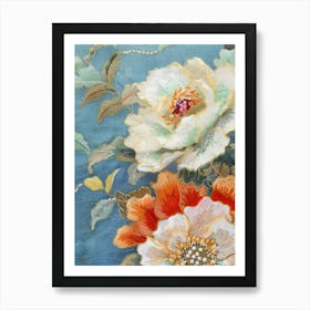 Chinese Floral Painting 5 Póster