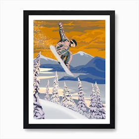 Snowboarder Art Print