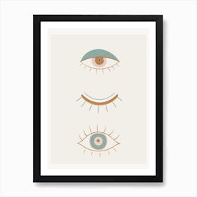 Evil Eyes I Art Print