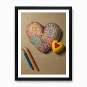 Heart Of Love 35 Art Print