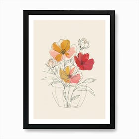 Flowers In A Vase 1 Art Print