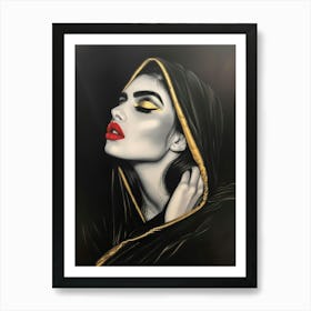 Black And Gold 48 Art Print